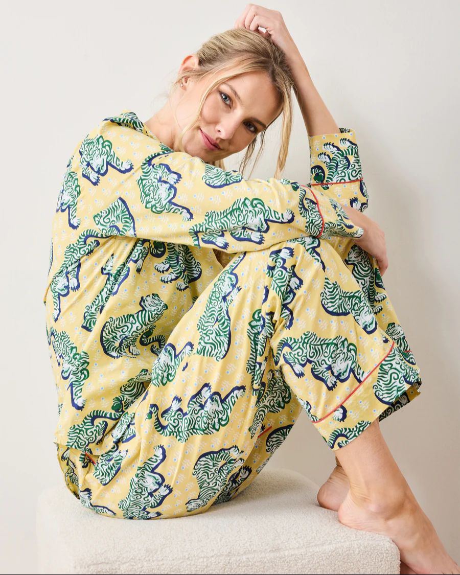 Long PJ Set in Tiger Queen
